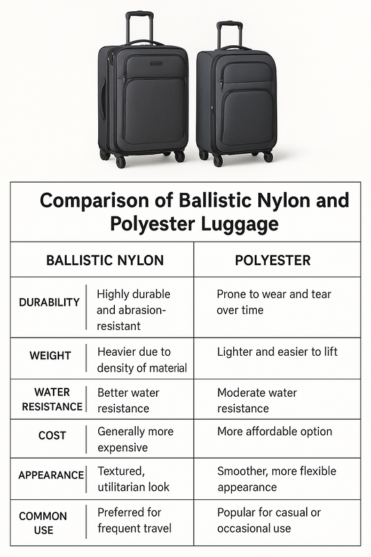 Ballistic Nylon vs Polyester Luggage: Which Material is Best for You?